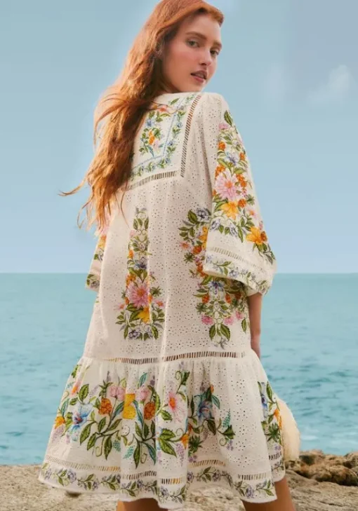 New Farm Rio Sweet Bloom Bouquet Short Dress