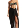 Fashion Seafolly Textured Wrap Sarong Black
