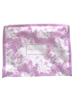 Sale Beach Cafe Tia Beach Pouch Lilac Hibiscus