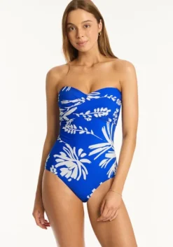 Outlet Sea Level Bandeau Swimsuit Tradewind