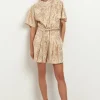 Sale Greek Archaic Kori Triangle Embroidered Shorts