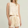 Hot Greek Archaic Kori Triangle Panel Shorts Natural
