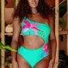 Discount Seafolly Tropica One Shoulder Cut Out Swimsuit