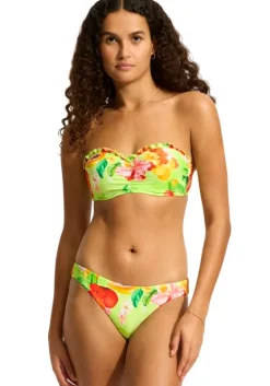 New Seafolly Tropique Bustier Bandeau Bikini AloeGel