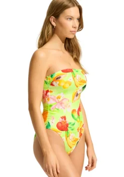 New Seafolly Tropique DD Bandeau Swimsuit