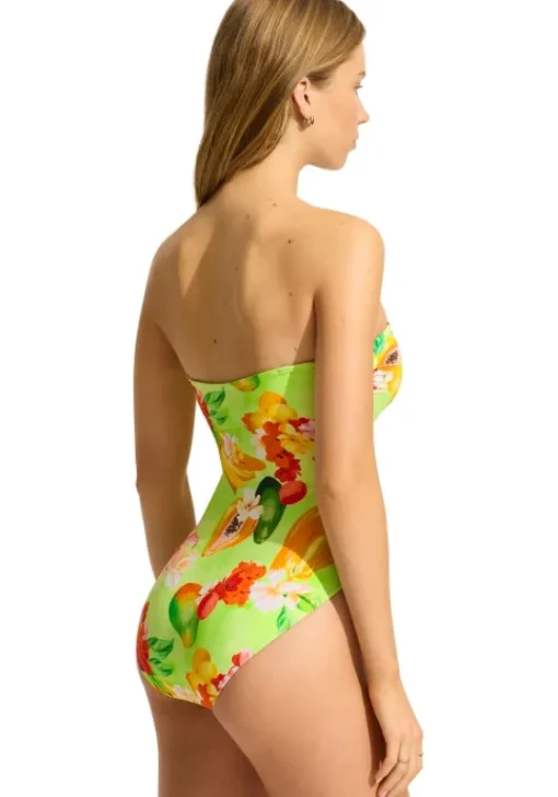 New Seafolly Tropique DD Bandeau Swimsuit