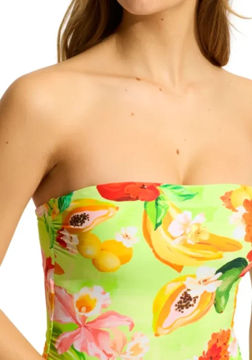 New Seafolly Tropique DD Bandeau Swimsuit