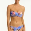 Discount Sea Level Twist Bandeau Bikini Blue Hawaii
