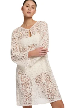 Online JETS Swimwear Velana Lace Kaftan Off White