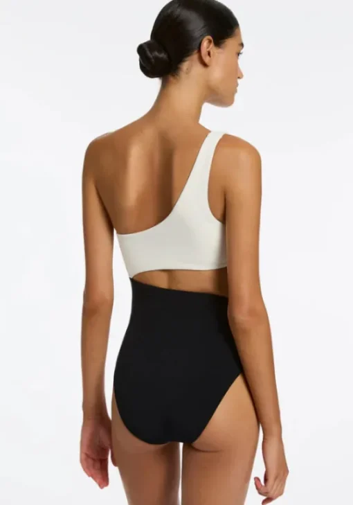 Discount JETS Swimwear Versa Swimsuit White/Black