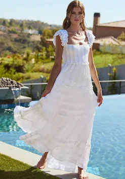 Fashion PQ Swim Victoria Dress White Waterlily