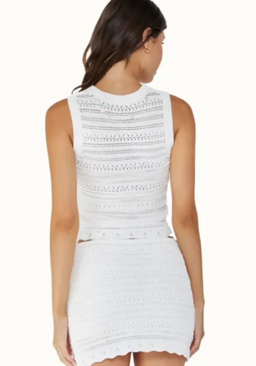 Outlet PQ Swim Crochet Top Waterlily