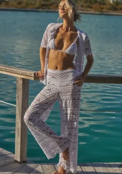 Best PQ Swim Lace Pants Waterlily