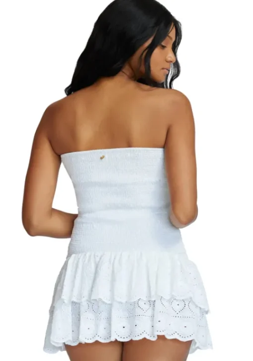 Online PQ Swim Marie Ruffle Dress Waterlily