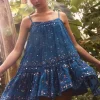 Clearance Juliet Dunn Wave Dress Mosaic Peacock