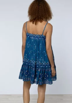 Clearance Juliet Dunn Wave Dress Mosaic Peacock