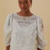 Discount Farm Rio Guipire Blouse White