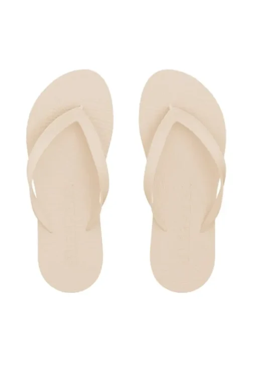 Online Sleepers Wide Strap Flip Flops Eggnog