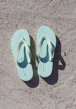 Online Sleepers Wide Strap Flip Flops Mint