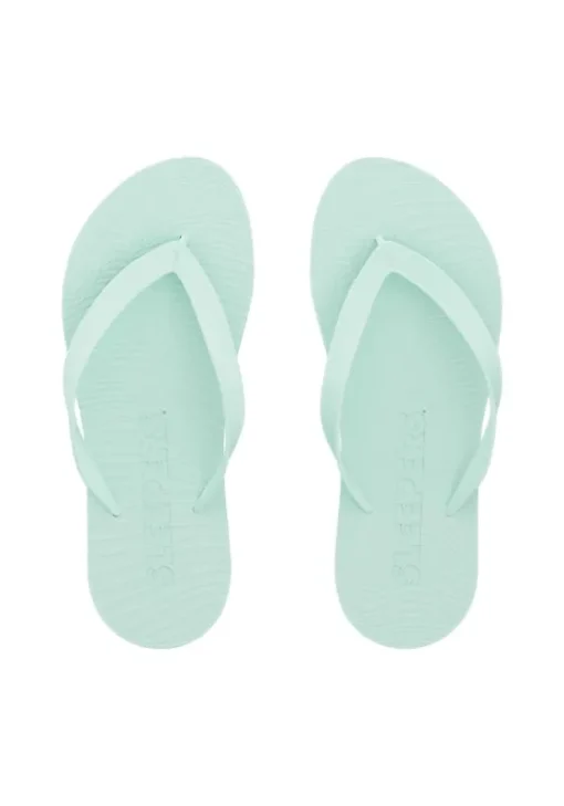 Online Sleepers Wide Strap Flip Flops Mint