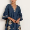 Discount Greek Archaic Kori Windmill Mini Dress Indigo