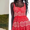 Outlet Charo Ruiz Winnie Dress Red Nelum