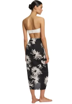 Online JETS Swimwear Zoa Sarong White/Black